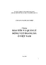 Cẩm nang ngành Lâm nghiệp - Chương: Bảo tồn và quản lý động vật hoang dã ở Việt Nam