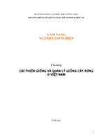 Cẩm nang ngành Lâm nghiệp - Chương: Cải thiện giống và quản lý giống cây rừng ở Việt Nam