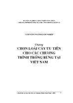 Cẩm nang ngành Lâm nghiệp - Chương chọn loài cây ưu tiên cho các ch-ơng trình trồng rừng tại Việt Nam