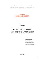 Cẩm nang ngành Lâm nghiệp - Chương: Đánh giá tác động môi trường lâm nghiệp