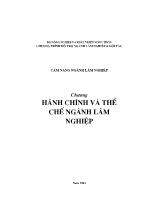 Cẩm nang ngành Lâm nghiệp - Chương: Hành chính và thể chế ngành lâm nghiệp