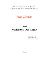 Cẩm nang ngành Lâm nghiệp - Chương: Nghiên cứu lâm nghiệp