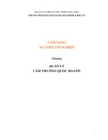 Cẩm nang ngành Lâm nghiệp - Chương: Quản lý lâm trường quốc doanh