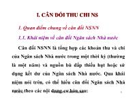 Cân đối thu chi ngân sách