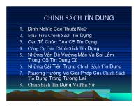 Chính sách tín dụng