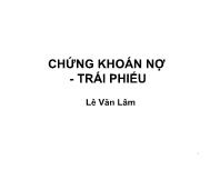 Chứng khoán nợ - Trái phiếu