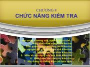 Chương 8: Chức năng kiểm tra (tiếp theo)