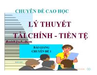 Chuyên đề 1 Tổng quan về tài chính - Tiền tệ