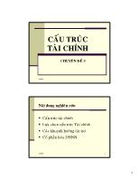 Chuyên đề 3 Cấu trúc tài chính