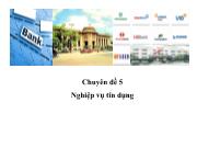 Chuyên đề 5 Nghiệp vụ tín dụng