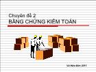 Chuyên đề Bằng chứng kiểm toán