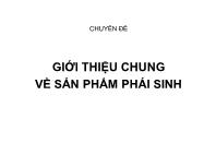 Chuyên đề Giới thiệu chung về sản phẩm phái sinh