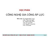 Công nghệ gia công áp lực