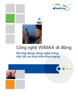 Công nghệ WiMAX di động Và ứng dụng công nghệtrong việc tối ưu hoá triển khai mạng