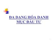 Đa dạng hóa danh mục đầu tư