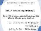 Đề tài Một số phương pháp tính toán trong thiết kế tuyến thông tin quang tốc độ cao