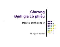 Định giá cổ phiếu