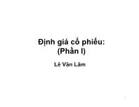 Định giá cổ phiếu