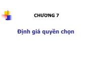 Định giá quyền chọn