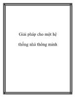 Giải pháp cho một hệ thống nhà thông minh