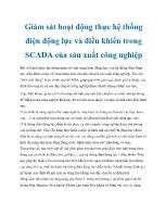 Giám sát hoạt động thực hệ thống điện động lực và điều khiển trong SCADA của sản xuất công nghiệp