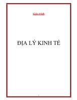 Giáo trình Địa lý kinh tế