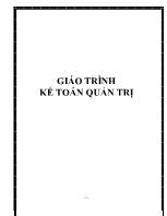 Giáo trình kế toán quản trị