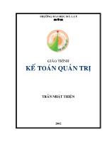 Giáo trình kế toán quản trị