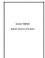 Giáo trình kiểm toán căn bản