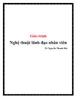 Giáo trình Nghệ thuật lãnh đạo nhân viên