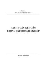 Hạch toán ké toán trong các doanh nghiệp