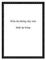 Hiển thị không dây trên kính áp tròng