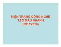 Hiện trạng công nghệ tạo mẫu nhanh