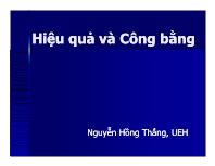 Hiệu quả và công bằng