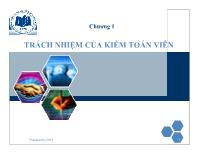 Kế toán kiểm toán - Chương 1: Trách nhiệm của kiểm toán viên