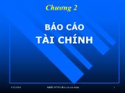 Kế toán kiểm toán - Chương 2: Báo cáo tài chính