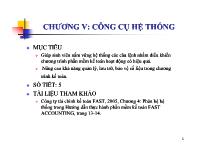 Kế toán kiểm toán - Chương V: Công cụ hệ thống