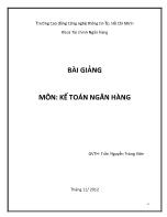 Kế toán ngân hàng