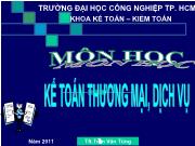 Kế toán thương mại, dịch vụ - Chương 9: Báo cáo tài chính