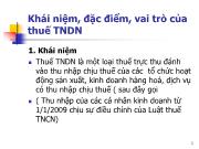 Khái niệm, đặc điểm, vai trò của thuế thu nhập doanh nghiệp