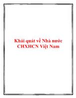 Khái quát về nhà nước chủ nghĩa xã hội chủ nghĩa Việt Nam