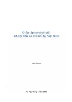 Khỏa lấp sự cách biệt: Xã hội dân sự mới nổi tại Việt Nam