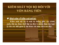 Kiểm soát nội bộ đối với vốn bằng tiền