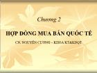 Kinh  tế thương mại, dịch vụ - Chương 2: Hợp đồng mua bá quốc tế