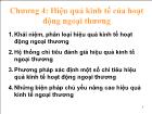 Kinh tế thương mại, dịch vụ - Chương 4: Hiệu quả kinh tế của hoạt động ngoại thương