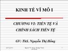 Kinh tế vĩ mô - Chương VI: Tiền tệ và chính sách tiền tệ