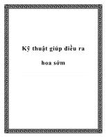 Kỹ thuật giúp điều ra hoa sớm