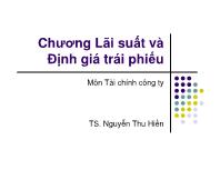 Lãi suất và định giá trái phiếu