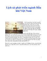 Lịch sử phát triển ngành Dầu khí Việt Nam