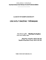 Luận văn Các kiểu tấn công trên mạng